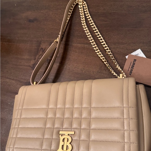 Burberry Tan Quilted Crossbody Bag - Picture 8 of 16